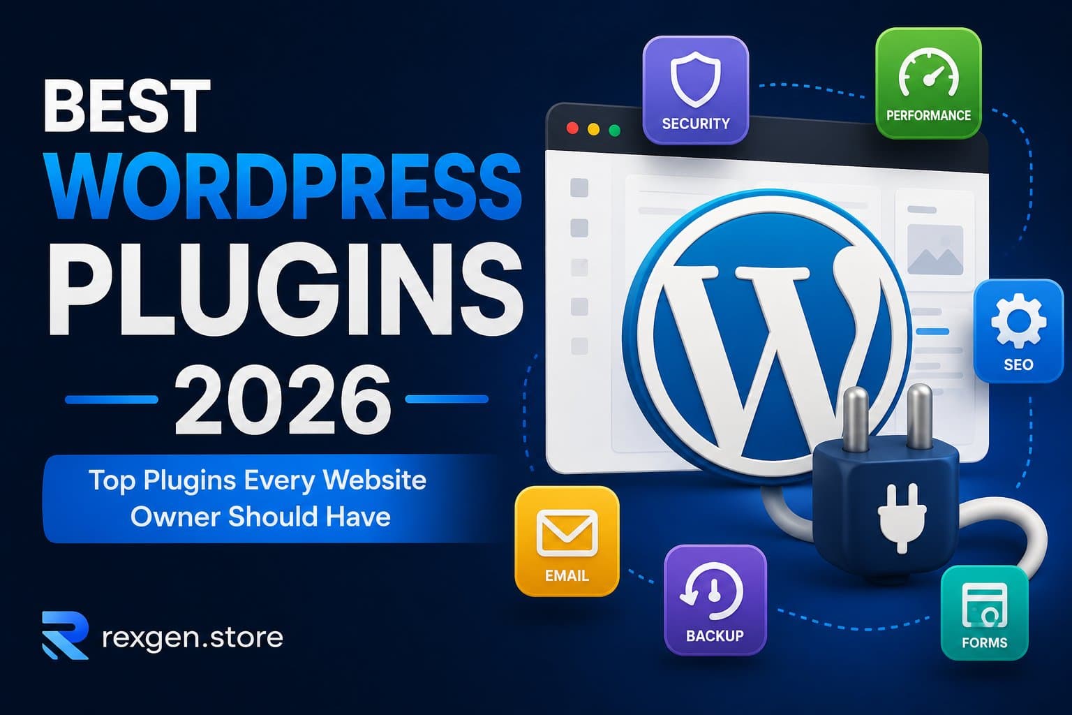 Best WordPress Plugins 2026 – Top Plugins Every Website Owner Should Have | RexGen